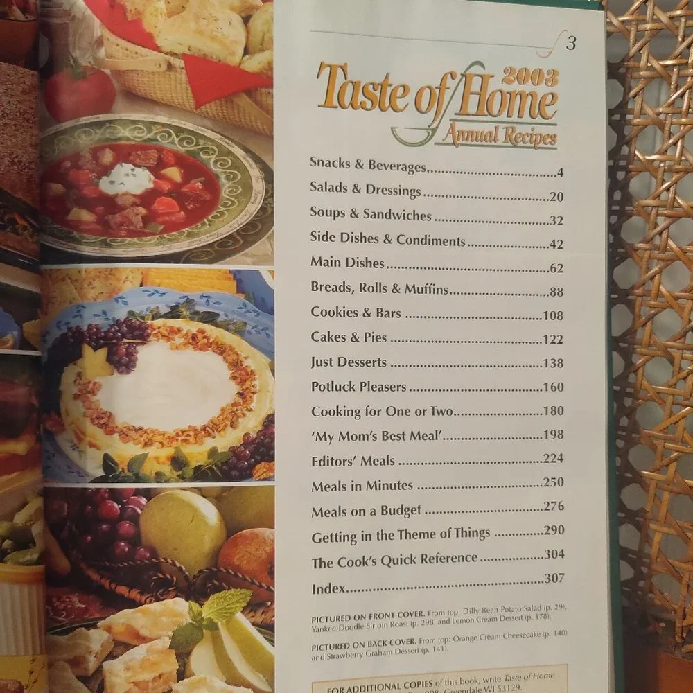 2/$5 Taste of Home annual recipes 2003